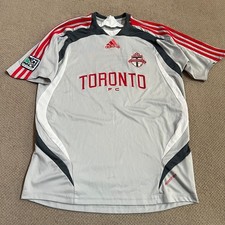Vintage 2000s Toronto FC Adidas Formotion Soccer Jersey Grey Red AZB001 Mens L