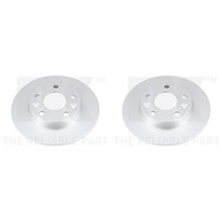 2X NK Bremsscheiben 260Mm Voll Hinten Passend FüR Renault ZOE | 3139116
