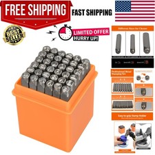 Professional 37Pcs. Steel Metal Stamping Tool Set,1/8  3mm,Steel Number and L...