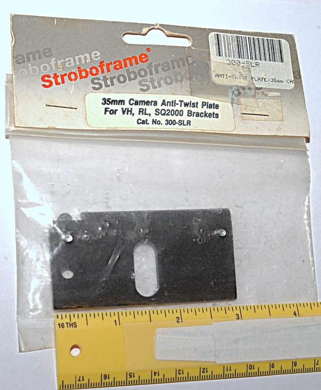 NEW Stroboframe 300-SLR DSLR Camera Anti Twist Plate for VH, RL, SQ2000 Brackets