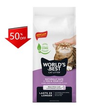 World's Best - Scented Cat Litter - 28lb: Low Dust, Clumping, Odor Control