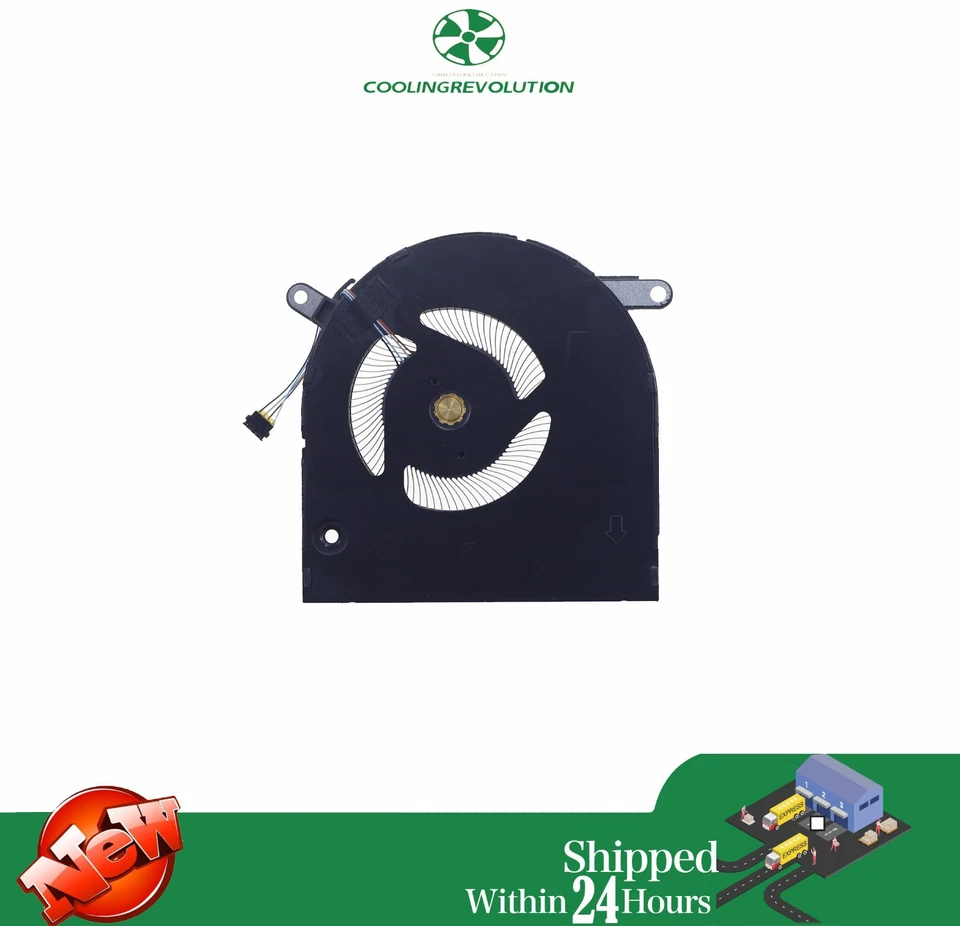 Laptop CPU Cooling Fan ND75C37 DC5V 0.5A for  HP ENVY 14-EB TPN-Q252 M38796-001 - Image 2 of 2