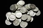 Lot of 50 Roosevelt Dimes 1946-64    Some AU-BU  90% Silver