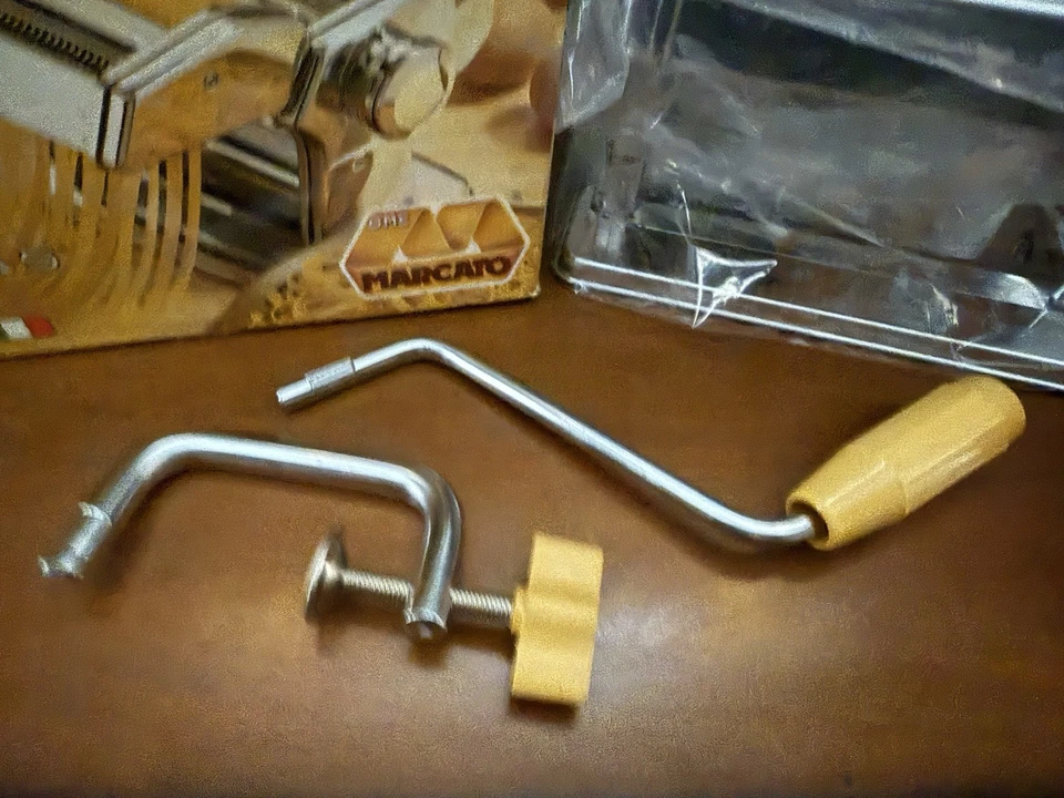 复古 Marcato Atlas 150 面条意大利面机银色意大利 — 第 4/4 张图片