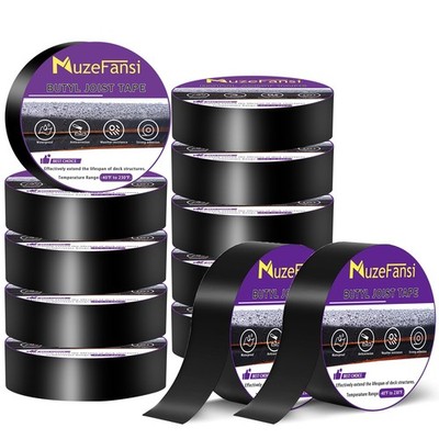Joist Tape for Decking 12 Pack, 1 5/8'' x 50' Waterproof Butyl Flashing Tape D...
