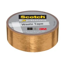 Scotch Expressions Foil Washi Tape: 0.59 in. x 393 in. (Gold Foil)