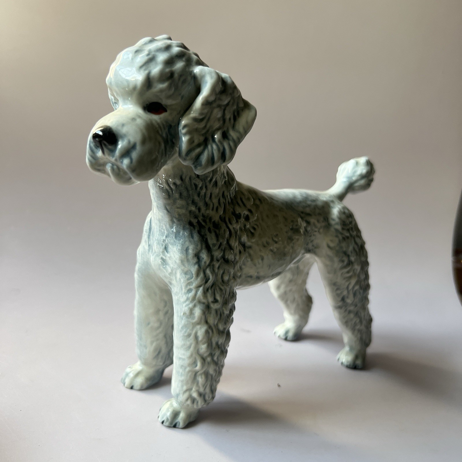 Goebel Large Gray Poodle Dog 6.5" Tall Stamped 1968 CH 620 West Germany