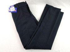 SPIEWAK SU322N3 MENS SIZE 35 UNHEMMED DRK NAVY W/ BLACK STRIPE PANTS TROUSER