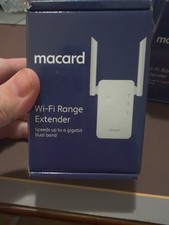 Macard RE-1200 White WiFi Signal Range Wireless Booster Dual Band Extender