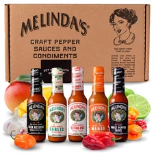 Melinda’S Hot Sauce Variety Pack - Extra Spicy Gourmet Hot Sauce Gift Set with V