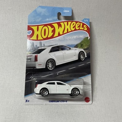 Hot Wheels Cadillac CTS-V - Luxury Sedans CTSV White 5/5 Walmart Exclusive Card
