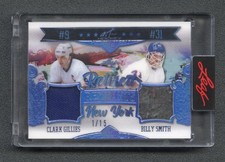 2022 Leaf Art of Hockey Clark Gillies Billy Smith Dual Patch 1/15 Retired
