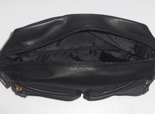 PACO RABANNE FRAGRANCES Men Unisex Zip Toiletry Shave Travel Kit Pouch Bag BLACK - 第 14/18 張圖片