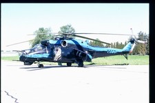 BG324 ORIGINAL K64 AIRCRAFT SLIDE: Czech AF Mil Mi-24 Hind 7353
