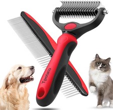 Deshedding Dog Brush for Long Haired Dogs Cats, Undercoat Shedding