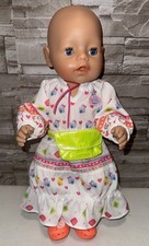 Baby Born Kleid Hose Schuhe Kleidung Set Konvolut Prinzessin Hippie Boho