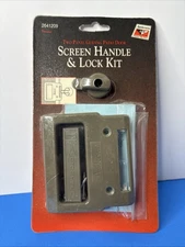 OEM Andersen 2 Panel Gliding Patio Door Screen Handle & Lock Kit - Stone 2641209