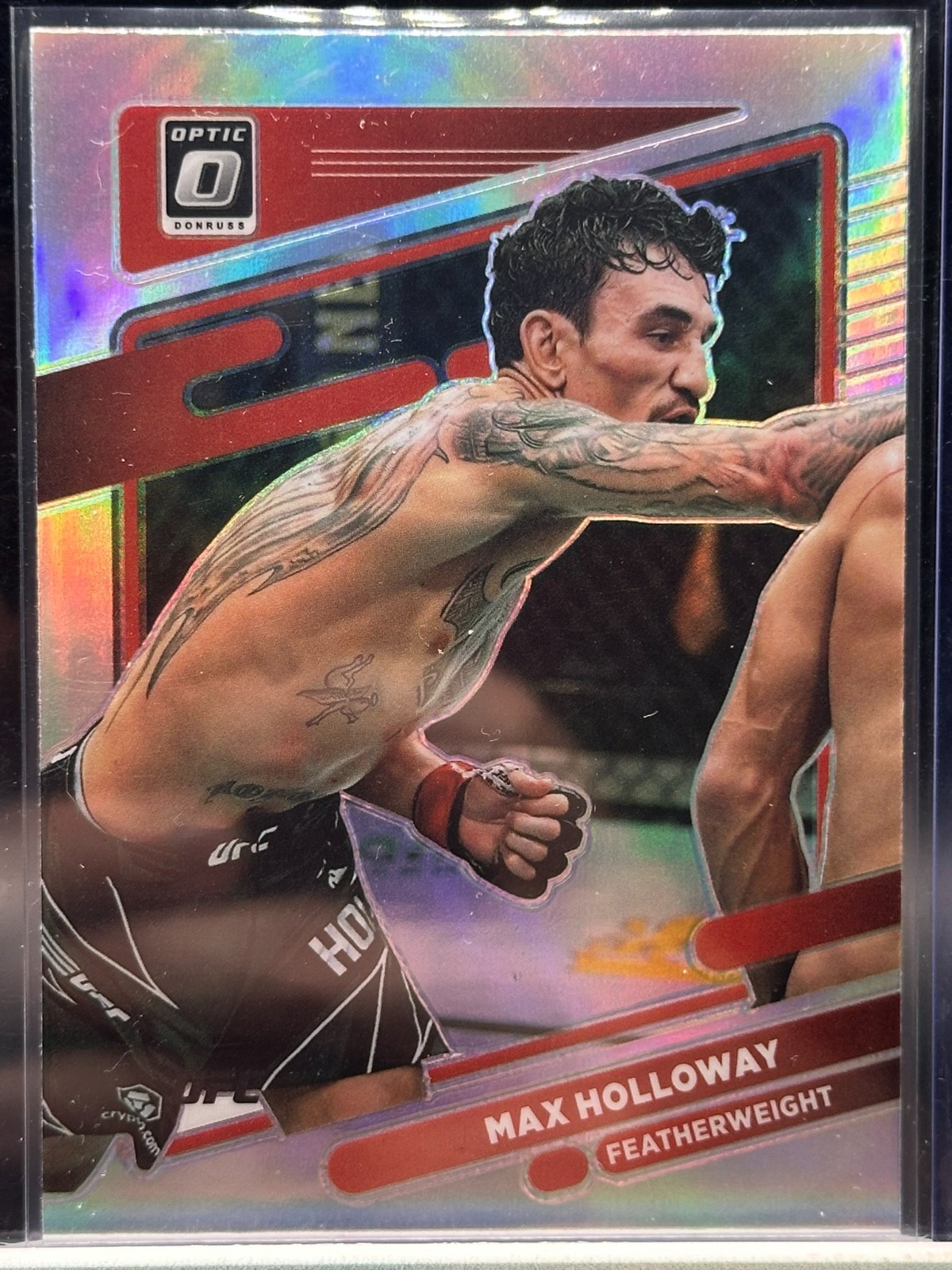 2022 Panini Donruss Optic UFC Max Holloway Holo Prizm #38 Featherweight