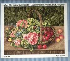 Orchidea Printed Needlepoint canvas for halfstitch without Floss 40x50 Cm