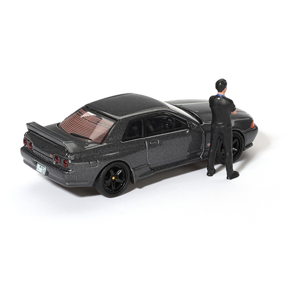 MINI GT NISSAN SKYLINE GT-R R32 NISMO 1/64 MATSUDA FIGURE GUNMETAL