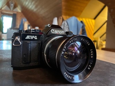 Canon AV-1 mit WEP AUTO WEITON 28mm 1:2.5
