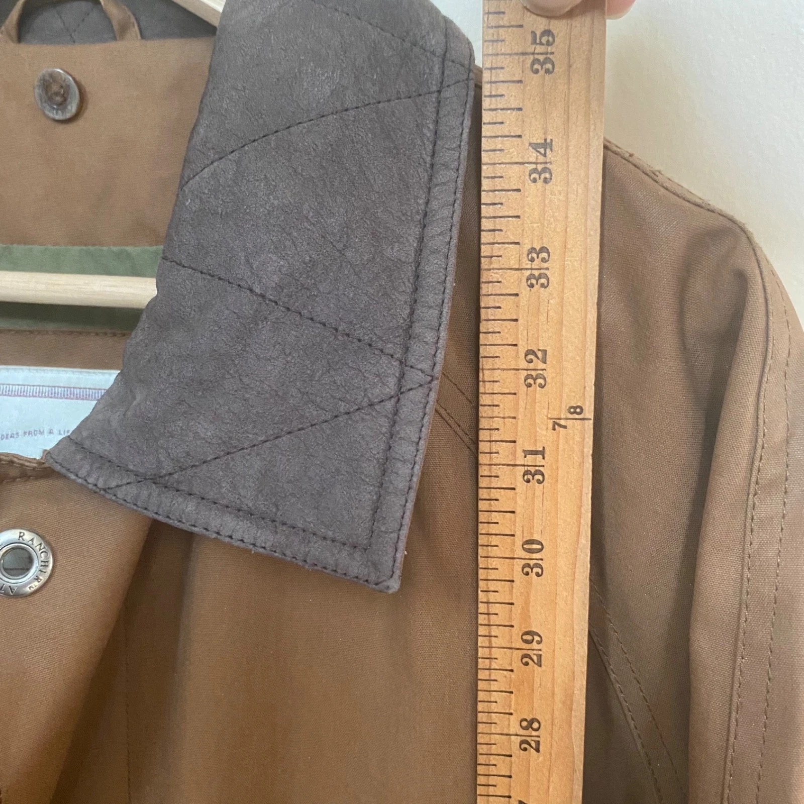 Atlantic Rancher Chore Jacket Coat Waxed Cotton Waterproof Vintage Size M - product detail image 11