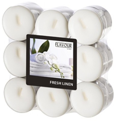 FLAVOUR by Gala Duft-Teelichter ''Fresh Linen'' 18 Stück