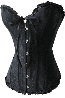 Korsett Corsage Gr. S = 34 Korsett Gothic schwarz 