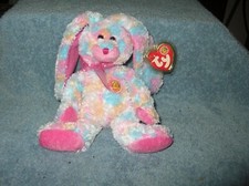 TY Beanie Baby - FRITTERS the Bunny (BBOM March 2005) (7.5 inch) B/N/W/T