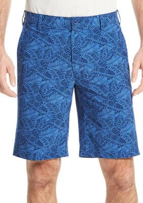 Mens IZOD Swing Flex Golf Shorts Blue Print