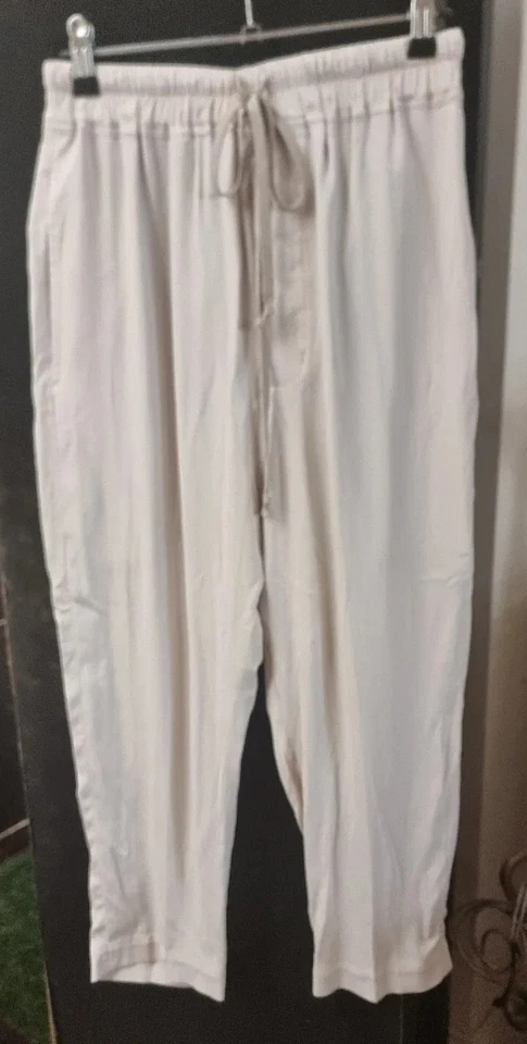 Rick Owens Drawstring Cropped Astaires Pearl Pants Legging sz AU 8 IT 40 TECUATL — 第 4/4 张图片