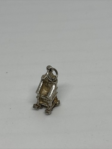 (1156) Vintage Sterlingsilber Stuhl Charm