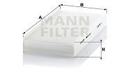 Mann-Filter CU 3847 Filter, Innenraumluft FÜR CitroËN Fiat Peugeot Toyota-image