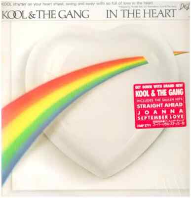 LP Kool & The Gang In The Heart STICKER + OBI + INSERT JAPAN De-Lite Record