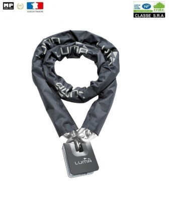 Chaine Antivol Moto 110 Cm + Cadenas SRA Homologué Classe SRA - Sécurité Renforcée Pour Scooter Et Moto