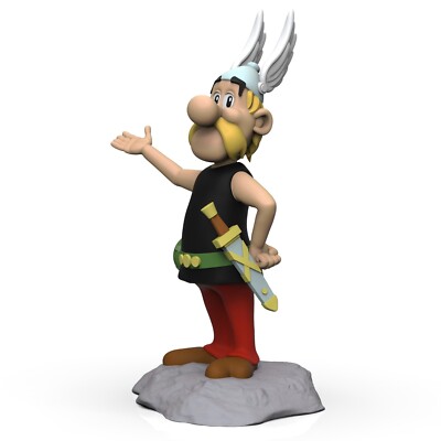 UNPAINTED Asterix the Gaul Obelix 3D Printed Model Kit 9'' Tall (6-22)