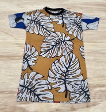 Adidas Originals X Farm Rio Palm Leaf & Pineapple Tee T-Shirt Dress Size Small S