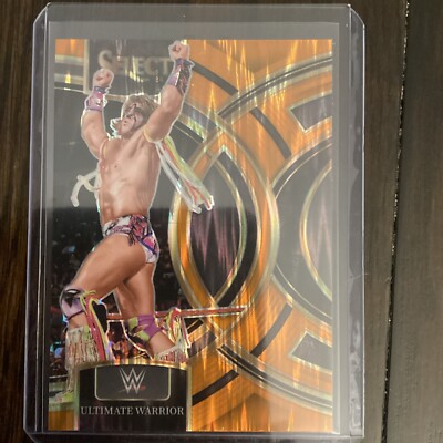 2024 WWE Select Ultimate Warrior Premier Level Orange Flash