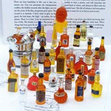 Dollhouse Whiskey Bottles 1/6 scale 0.79 - 1.18 Inch -  5 Random Bottles