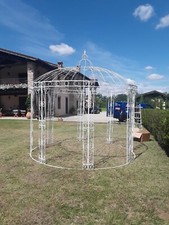 GAZEBO ROTONDO IN FERRO BATTUTO A MANO - ARTIGIANALE!!! 3,60MT.
