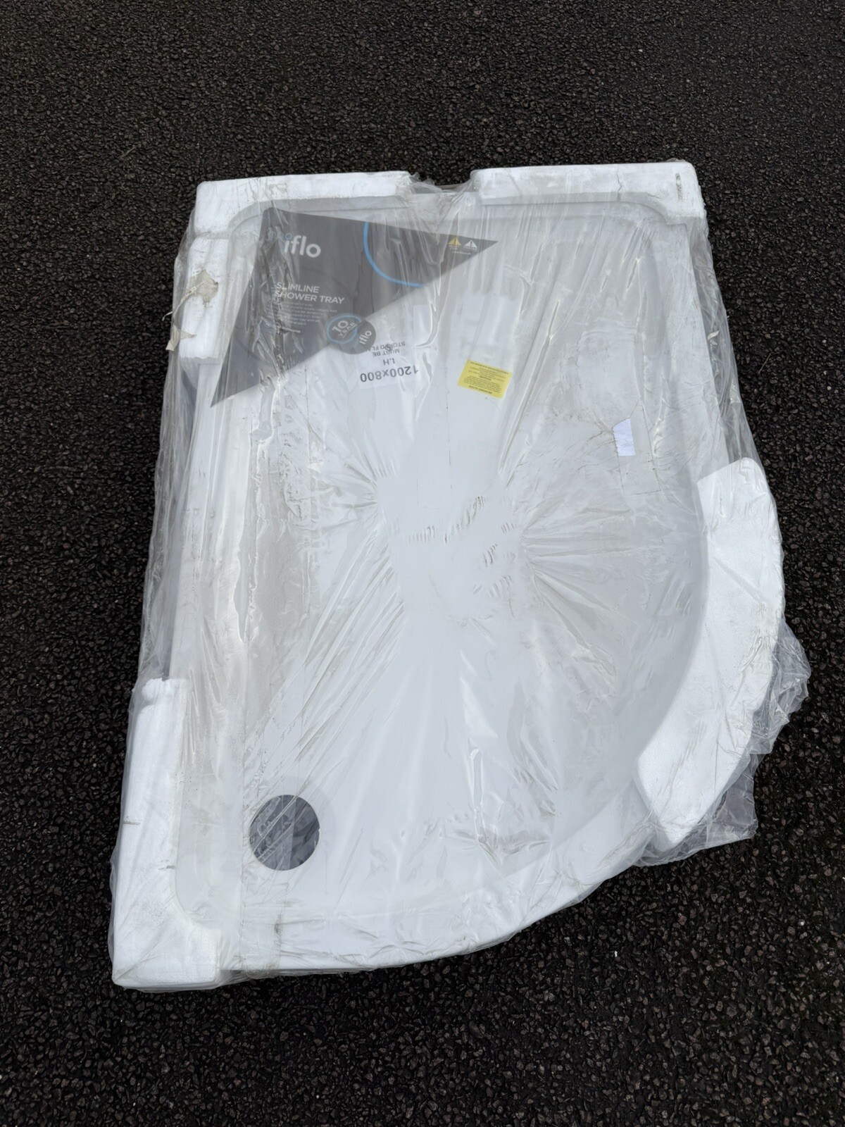 Iflo 1200 X 800mm Offset Quad Slimline Tray Lh 471826 RRP £212