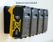 Dewalt 20v Latching Battery Mount / Holder / Rack - Original Design