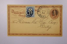 1875 Springfield MA Masonic Dues Card / Re-Franked - L38167