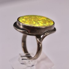 Southwest Sterling Silver Faux Opal Ring