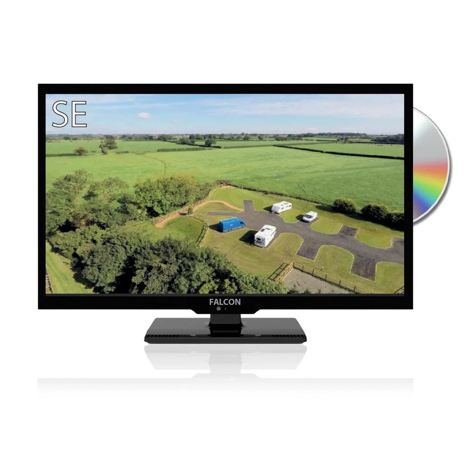 Falcon SE 24″ FHD Camping TV with DVD, Freeview, Freesat, 2x USB, 2 x HDMI - Image 2 of 4