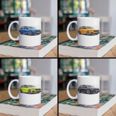 Personalisierter Skoda Octavia Kombi vRS Kaffeebecher Farbe wählbar - SCHNELLER VERSAND