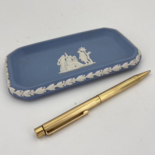 Englischer Porzellan Teller Wedgwood Celeste Azzurro Vintage Tablett - Bild 7 von 7