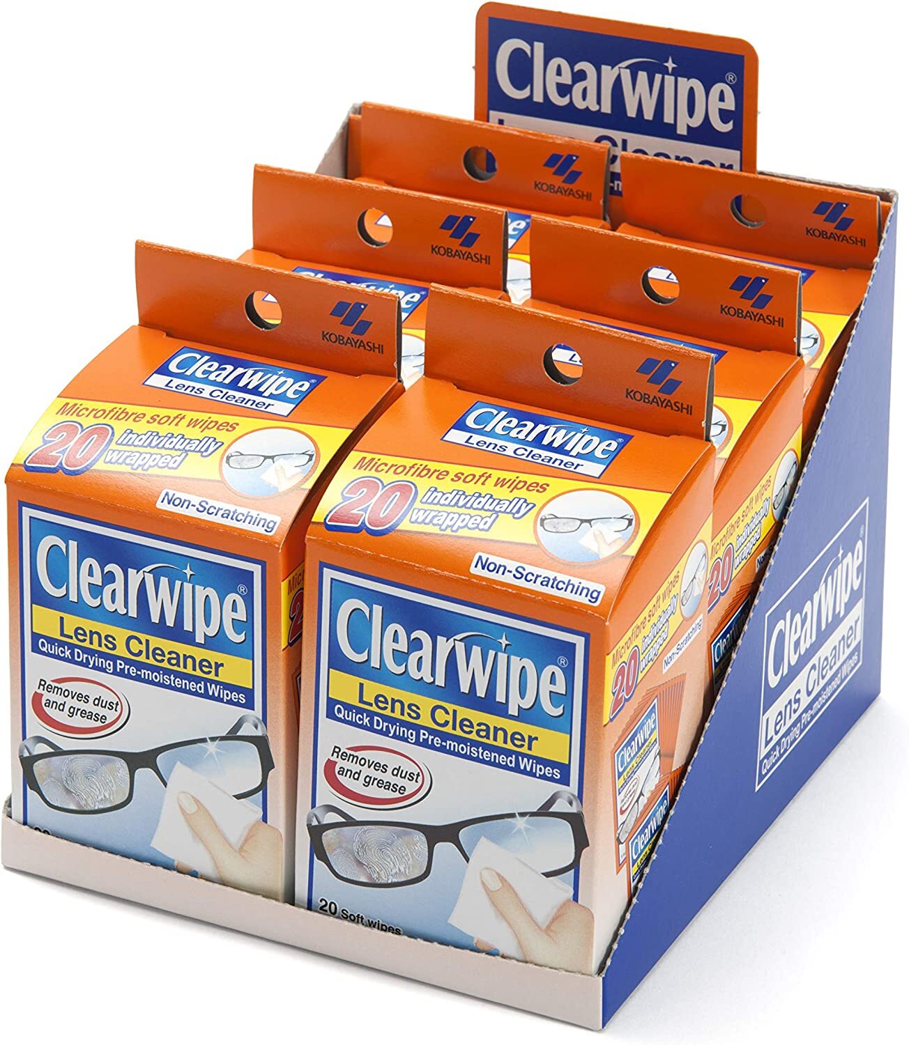 Clearwipe Lens 120pk Cleaner Glasses Clear Eyeglass & Sunglass
