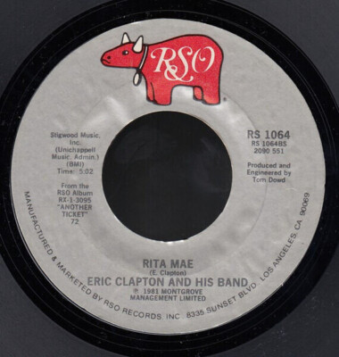 Eric Clapton And His Band Another Ticket SILVER LABEL Vinyl Single 7inch