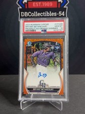2023 Bowman Chrome Bryant Betancourt 1st Orange Shimmer Auto 18/25 PSA10 Rockies